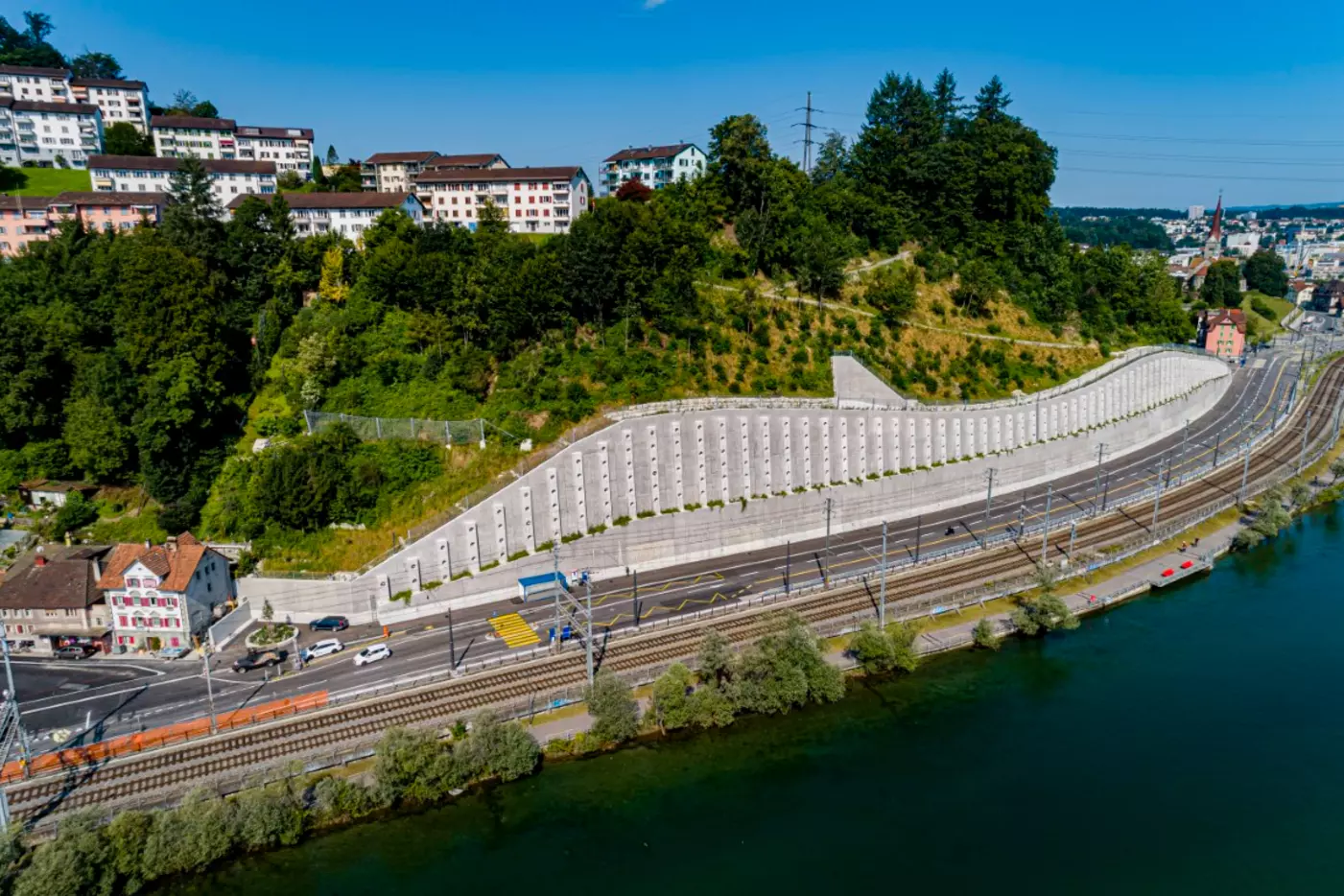 Stützmauer Reussthal, Endzustand