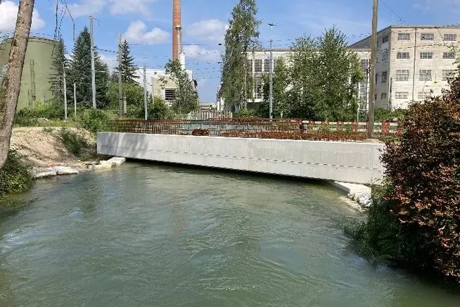 Umbau Bahnhöfe Biberist Ost und Gerlafingen: Fabrikkanalbrücke 