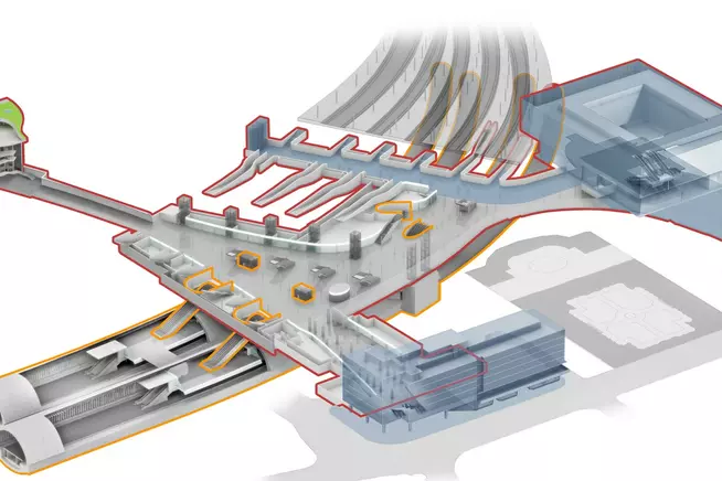 Visualisierung Energiekonzept SBB Bahnhof Bern
