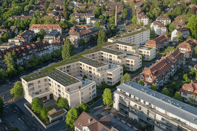 Wohn- und Gewerbeüberbauung "Läbe im Burgereziel", Bern